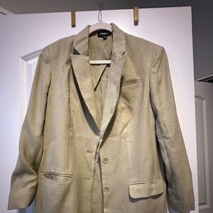 Oversized Linen Blend Blazer